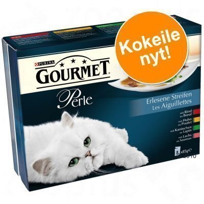 Gourmet Perle -monipakkaus 8 x 85 g - liha- & kalasuikaleet