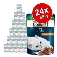 Gourmet Perle -tuorepussit 24 x 85 g - taimen & pinaatti