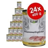 Grau Gourmet -säästöpakkaus 24 x 400 g - naudanliha ja täysjyväriisi