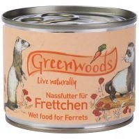 Greenwoods-märkäruoka freteille - säästöpakkaus: 24 x 200 g