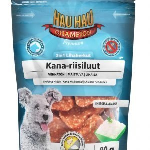 Hau-Hau Champion 2in1 Lihaherkut Kana-Riisiluut 80 G