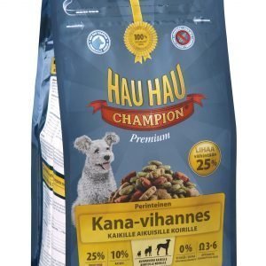 Hau-Hau Champion Kana-Vihannes 2 Kg Täysravinto