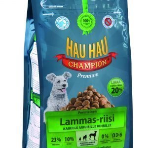 Hau-Hau Champion Lammas-Riisi 2 Kg Koiran Täysravinto