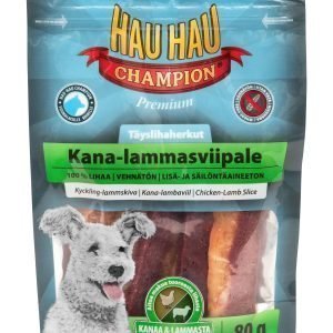 Hau-Hau Champion Täyslihaherkut 80 G Kana-Lammasviipale