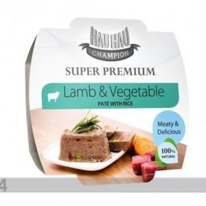 Hau-Hau Super Premium Täysravinto Lammasta Ja Vihanneksia Riisillä 3x100g