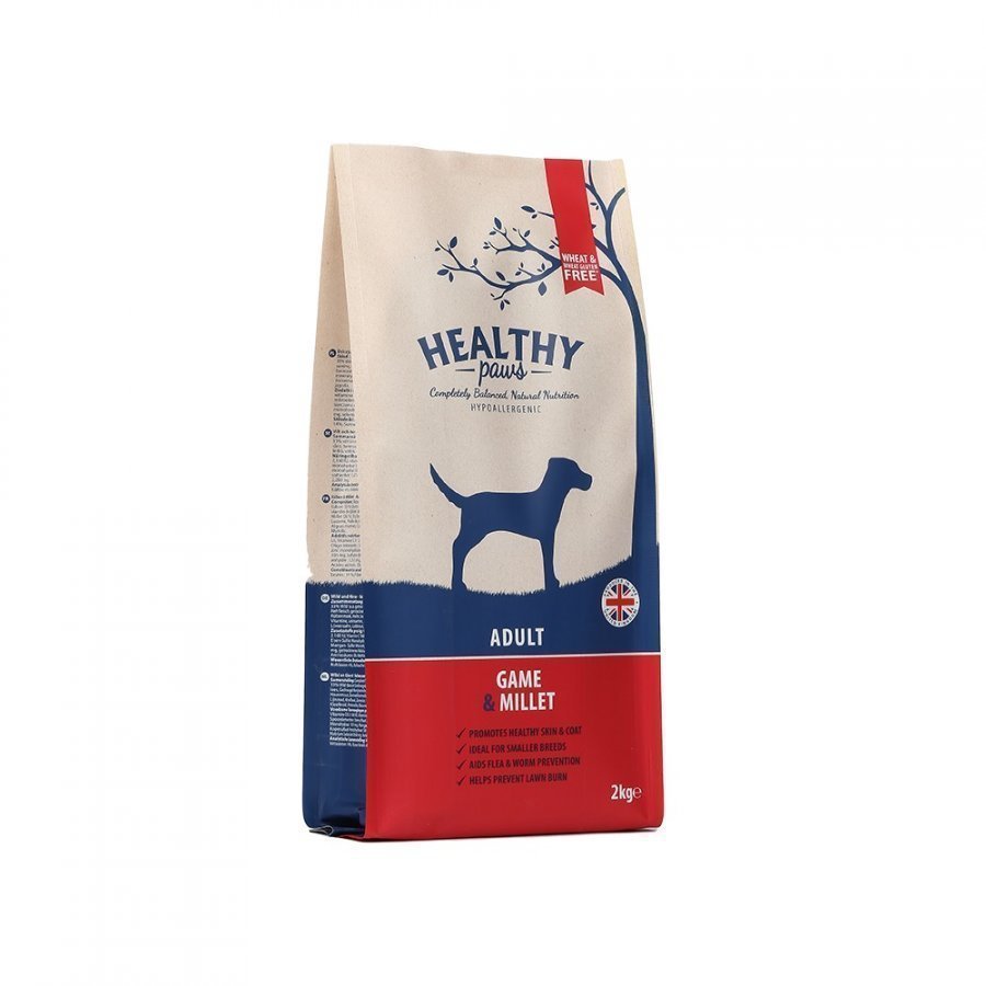 Healthy Paws Dog Adult Game & Millet 12 Kg