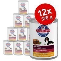 Hill's Canine -säästöpakkaus 12 x 370 g - Adult: 6 x naudanliha