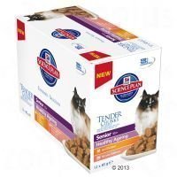 Hill's Feline Senior Healthy Ageing 11+ 12 x 85 g - Chicken & Salmon