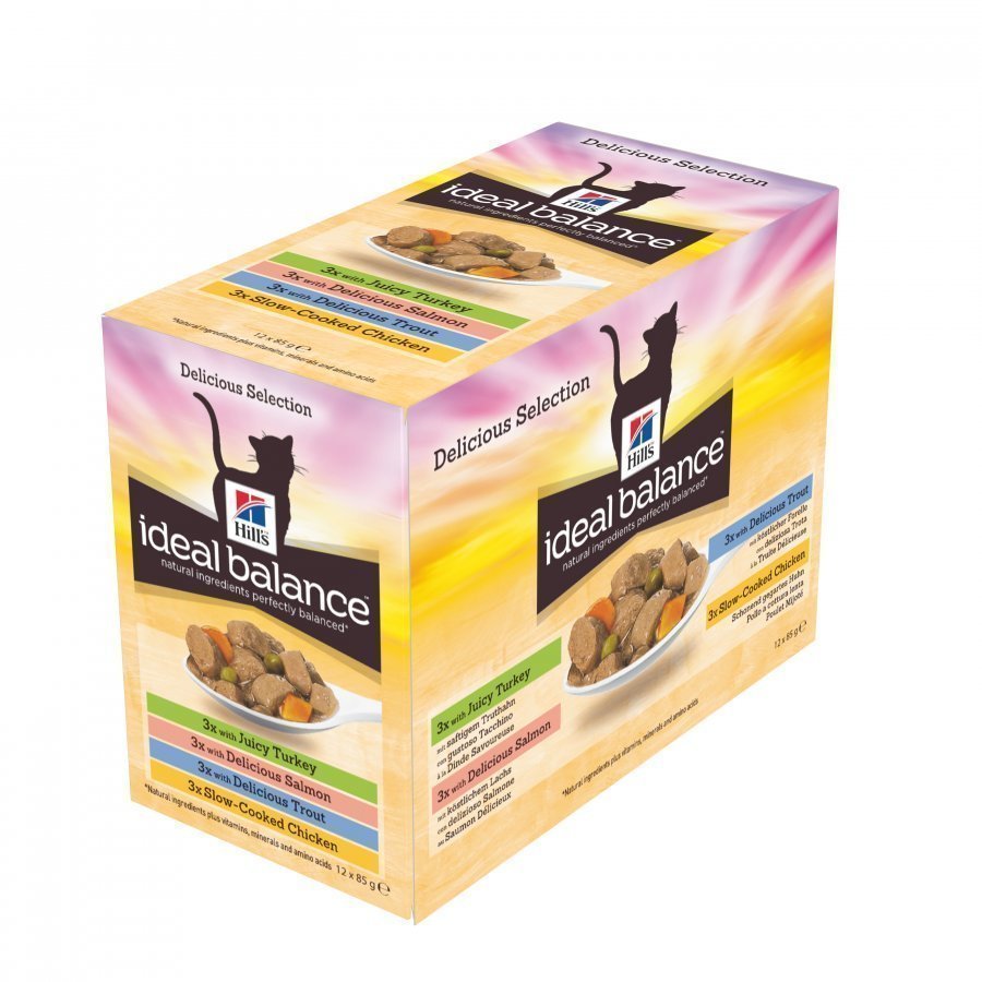 Hill's Ideal Balance Feline Adult Multipack 12x85g