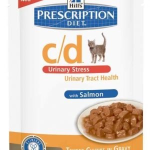 Hill's Prescription Diet Feline C / D Urinary Stress Salmon 12 X 85g