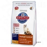 Hill's SP Mature Adult 7+ Hairball Control - säästöpakkaus: 3 x 1