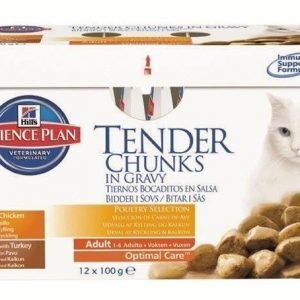 Hill's Science Plan Feline Adult Poultry Selection 12x85g