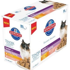 Hill's Science Plan Feline Senior 11+ Healthy Ageing 12x85 G Multipack