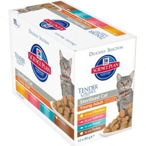 Hill's Science Plan Feline Young Adult Sterilised Delicious Selection 12x85g