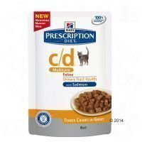 Hill´s Prescription Diet Feline C/D Multicare with Salmon - 12 x 85 g