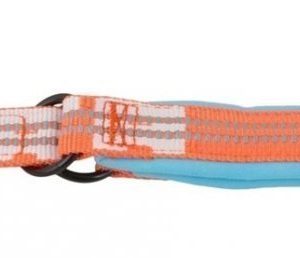 Hurtta Lifeguard Halvstryp Halsband Turkos / Orange 35 45cm