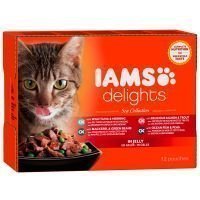 IAMS Delights Adult in Jelly 12 x 85 g - Land Mix in Jelly