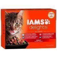 IAMS Delights Adult in Jelly 12 x 85 g - Land Mix in Jelly
