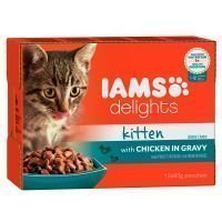 IAMS Delights Kitten in Sauce 12 x 85 g - kana