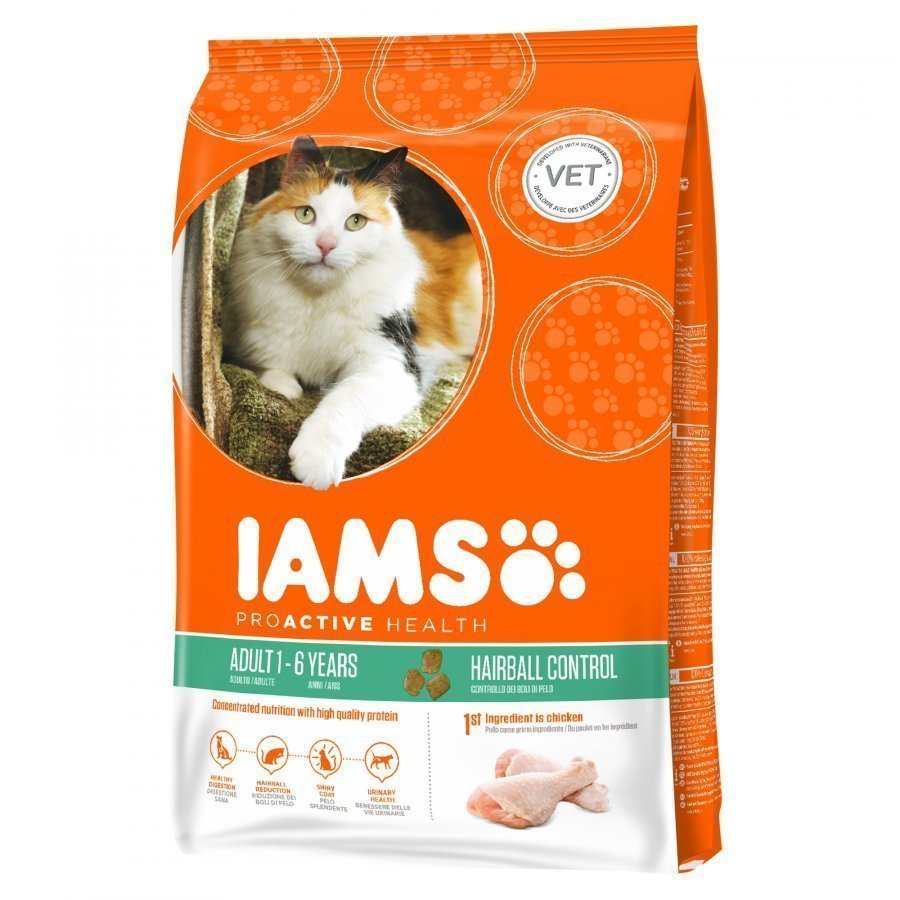 Iams Cat Adult Hairball 10kg