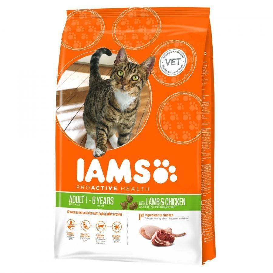 Iams Cat Adult Lamb & Chicken 10 Kg