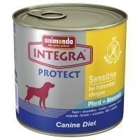 Integra Protect Sensitive - säästöpakkaus: 24 x 600 g hevonen & amarantti
