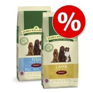 James Wellbeloved -säästölajitelma: 2 pussia - Adult Lamb & Rice + Adult Duck & Rice