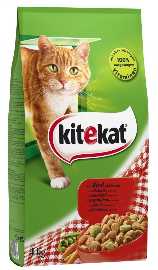 Kitekat Härkä / Lammas / Kasviksia 4 Kg Kissan Kuivaruoka