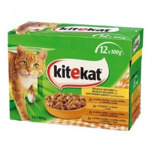 Kitekat Kissanruoka 12x100g Kotitiikerin Kootut