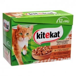 Kitekat Kissanruoka 12x100g Metsästäjän Menu