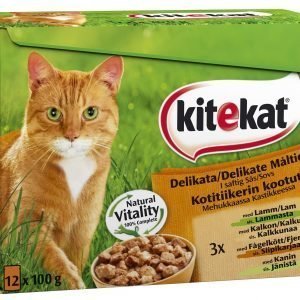 Kitekat Kotitiikerin Kootut 12 X 100 G  Kissanruoka