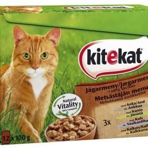 Kitekat Metsästäjän Menu 12 X 100 G Kissan Kastikelajitelma