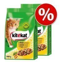 Kitekat-kuivaruoka 2 x 900 g - nauta & kasvikset