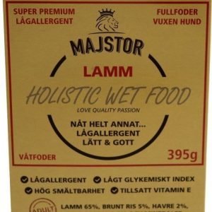 Majstor Dog Adult Holistic Wet Food Lamm Adult Tray 10x395g