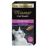 Miamor Cat Confect Malt Cream & Malt Cheese Multibox - 24 x 15 g