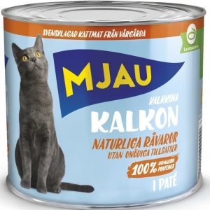 Mjau Paté Med Kalkon 12x635g