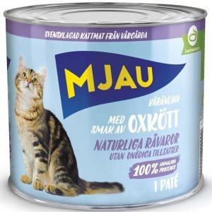 Mjau Paté Med Oxkött 12x635g