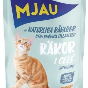 Mjau Portionspåse Räkor I Gelé 22x85g