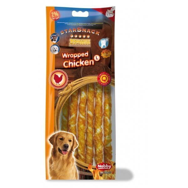 Nobby Starsnack Chicken Wrapped L 144g / 25cm