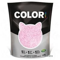 Nullodor Color -kissanhiekka - säästöpakkaus: vaaleanpunainen (3 x 1
