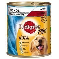 Pedigree Adult Plus 12 x 800 g - nauta & kalaöljy