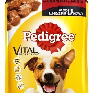 Pedigree Härkää & Jänistä Kastikkeessa 100 G Annospussi