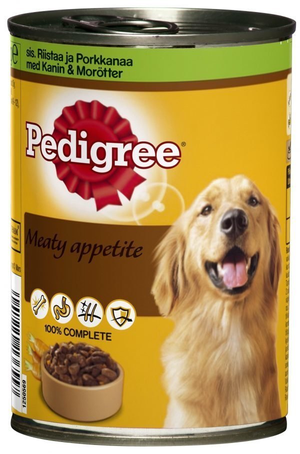 Pedigree Meaty Apetite Riistaa Ja Porkkanaa 400 G Tölkkiruoka