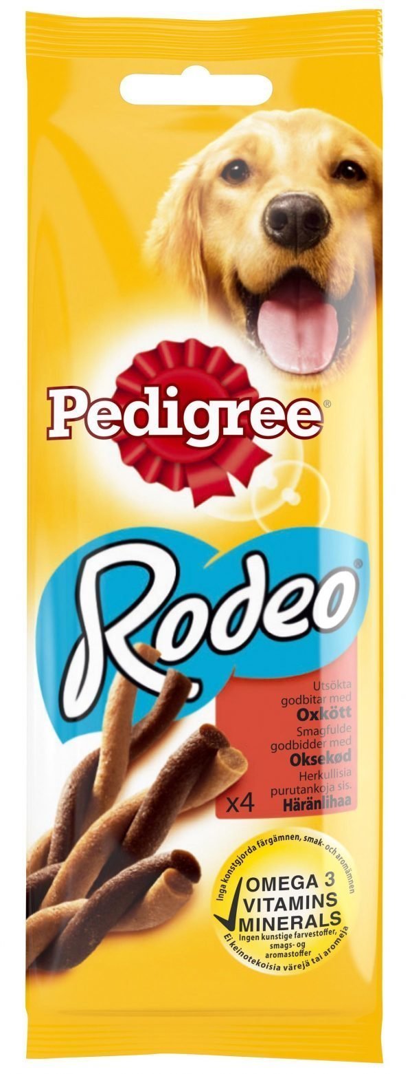 Pedigree Rodeo 70 G Purutangot Häränliha 4 Kpl