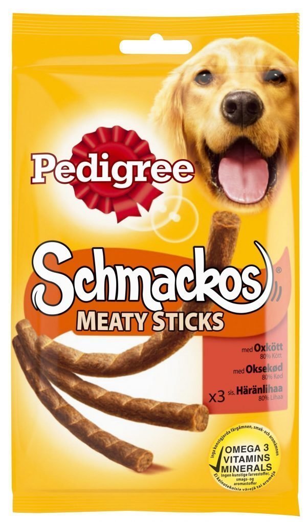 Pedigree Schmackos Meaty Sticks 3 X 11 G Purutanko