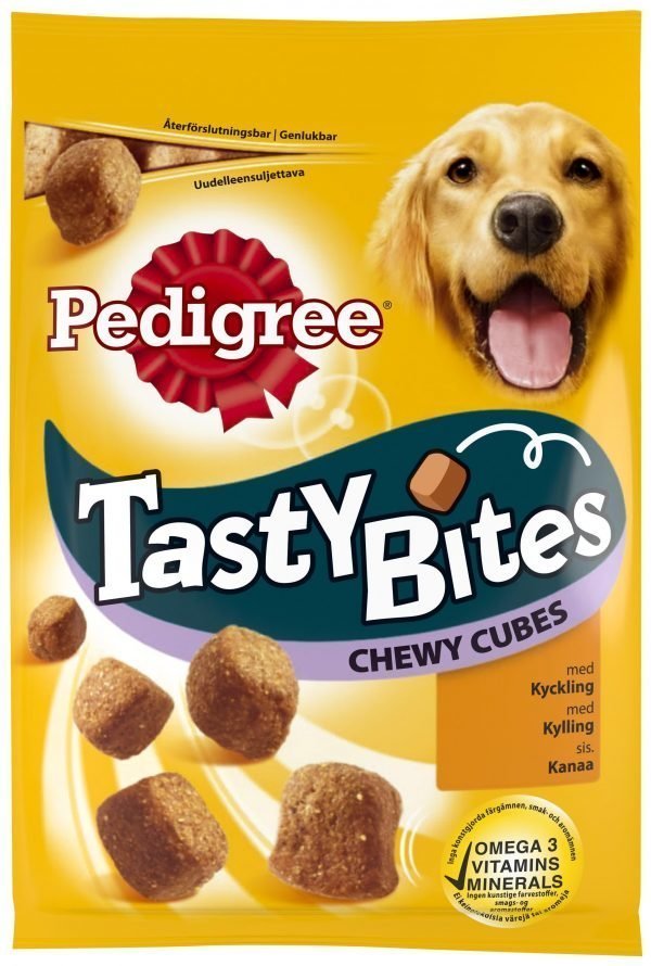 Pedigree Tasty Bites Chewy Cubes 130 G Makupala