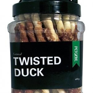 Petcare Tuggpinnar Twisted Duck 400 G