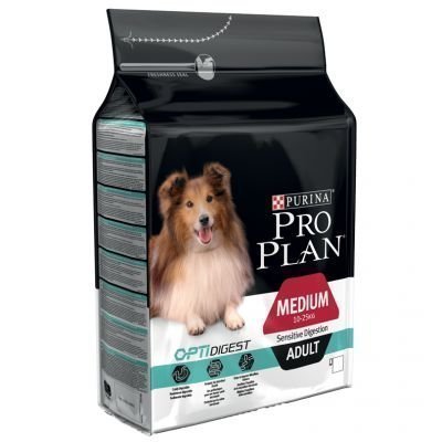 Pro Plan Medium Adult Sensitive Digestion OPTIDIGEST - säästöpakkaus: 2 x 14 kg