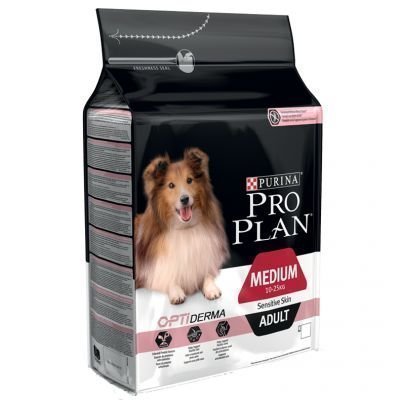 Pro Plan Medium Adult Sensitive Skin OPTIDERMA - 14 kg