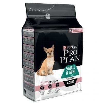 Pro Plan Small & Mini Adult Sensitive Skin OPTIDERMA - 3 kg